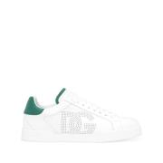 Farveblok Sneaker med Logo Print