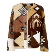 Ornate Liner Sherpa Jakke Brun Multi