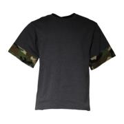 Camouflage Crew Neck T-shirt med Logo