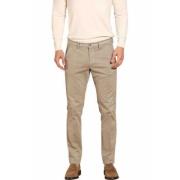 Beige Stribet Torino Vinter Chinos