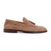 Suede Loafer med Tassels