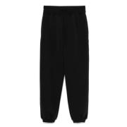 Sort Scuba Trackpants med Elastisk Talje