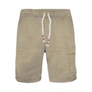 Mænds Linned Bermuda Shorts Forskellige Farver