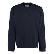 Sweatshirt i bomuld med broderet Lens-logo