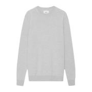 Uld Crewneck Sweater Grå Melange