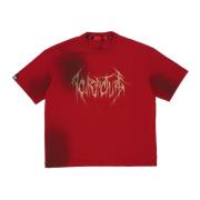 Rød Thunderstroke Tee med Logoprint