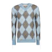 Stilfuld V-hals sweater