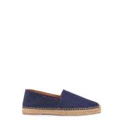 Denim Espadriller med Sidelinje