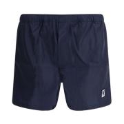 Swimshorts med logo-patch og justerbar talje