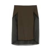 Crepe Midi-Skirt