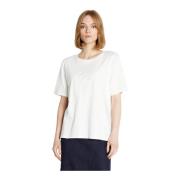 Delikat Broderet T-shirt Off White