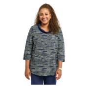 Klassisk Navy Blue Bluse Steffi Model