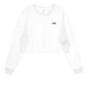 Hvid Kortærmet Crop Top Tee