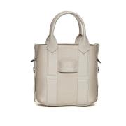 Elegant Script Shopping Bag Ivory