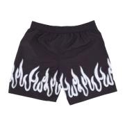 Flames Badeshorts Sort/Hvid