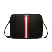 Sort Crossbody Taske med Frontlomme