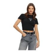 Broderet logo top - Sort