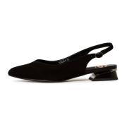 Slingback Ballerinas - Sort Ruskind