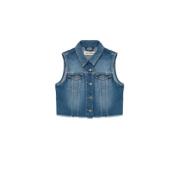 Denim Gilet Jakke