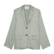 Satin blazer relaxed