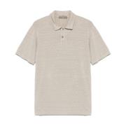 Almond Beige Button-Up T-shirts og Polos