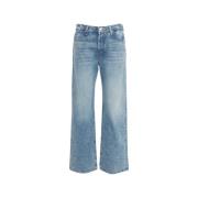 Blå Wide-Leg Jeans Lil Dodger Button