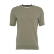 Grøn Crew Neck T-shirt Stilfuld