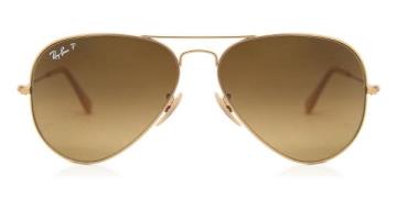 Ray-Ban RB3025 Aviator Large Metal Polarized Solbriller