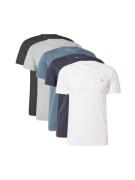 Abercrombie & Fitch Bluser & t-shirts  himmelblå / lysegrå / sort / hvid
