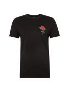 Mister Tee Bluser & t-shirts 'Rose'  grøn / brandrød / sort