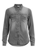 VILA Bluse 'Bista'  grey denim