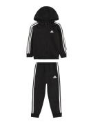 ADIDAS SPORTSWEAR Træningsdragt 'Essentials '  sort / hvid