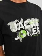 JACK & JONES Bluser & t-shirts 'Dust'  grå / lysegrøn / sort / hvid