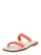 Marietta's Fantasy Pantoletter 'Amelia'  koral / offwhite