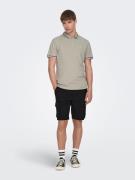 Only & Sons Bluser & t-shirts 'Fletcher'  røggrå / sort / hvid