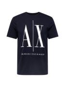 ARMANI EXCHANGE Bluser & t-shirts '8NZTPA'  natblå / hvid