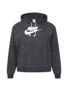 Nike Sportswear Sweatshirt  sort-meleret / hvid