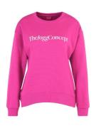 The Jogg Concept Sweatshirt 'SAFINE'  mørk pink / hvid
