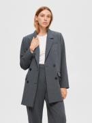 SELECTED FEMME Blazer 'Myla'  mørkegrå / hvid