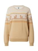 Iriedaily Pullover 'Rudy'  nude / lysebeige / mandarin / hvid