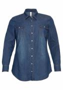 SHEEGO Bluse  blue denim