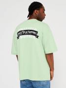 Multiply Apparel Bluser & t-shirts 'Banderole'  pastelgrøn / sort / hvid