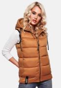 NAVAHOO Vest 'Kassidy'  karamel / sort / hvid