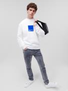 KARL LAGERFELD JEANS Sweatshirt  blå / hvid