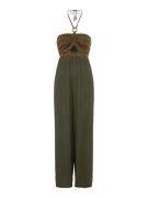 BRUNO BANANI Jumpsuit  khaki / orange