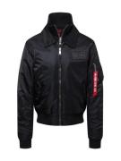 ALPHA INDUSTRIES Overgangsjakke 'CWU Jet Blast'  rød / sort / hvid