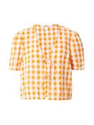 Monki Bluse  orange / abrikos / hvid