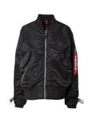 ALPHA INDUSTRIES Overgangsjakke  rød / sort / hvid