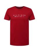 TOMMY HILFIGER Bluser & t-shirts 'New York'  mørkeblå / blodrød / knaldrød / hvid