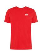 ALPHA INDUSTRIES Bluser & t-shirts  rød / hvid
